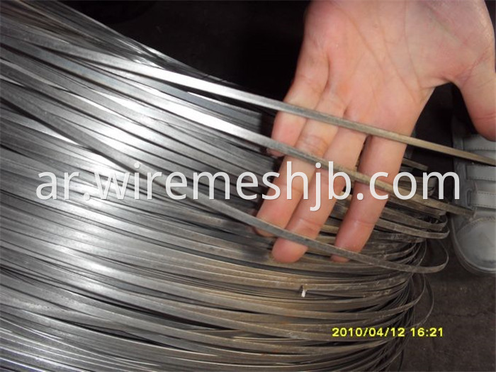 5.1x1.55 galvanized flat wire